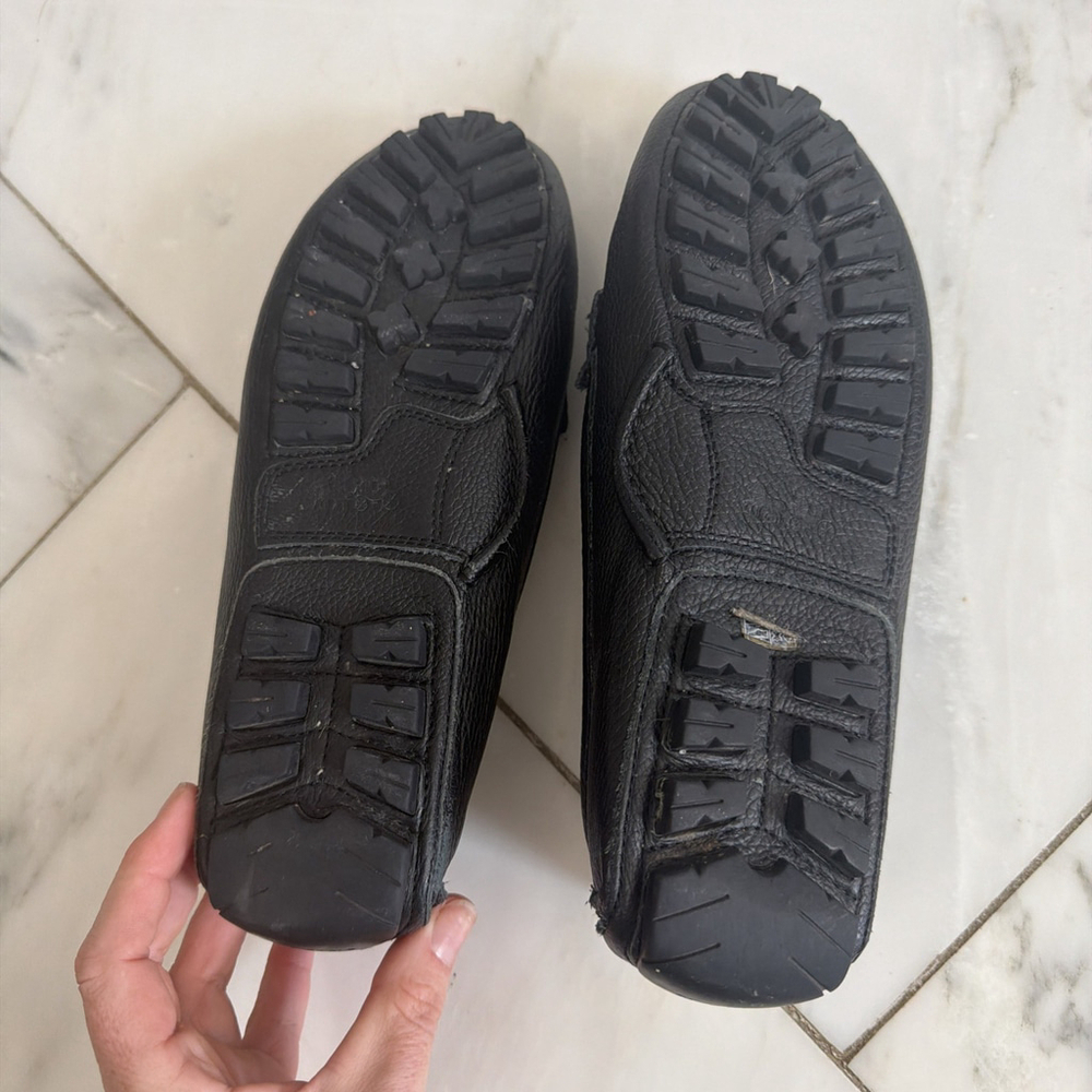 Coach Loafers Black Pebbled Leather Arlene Flat Driving Designer Shoes Women’s 8 - Picture 13 of 14